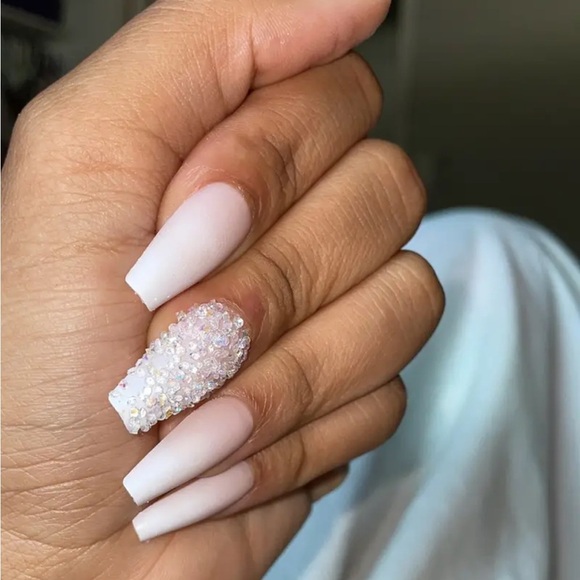 Matte Full Cover Ballet False Nails For Women - Picture 6 of 7